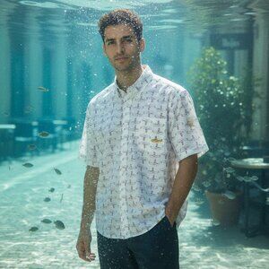 Ben Sherman Beatles Short-Sleeve Yellow Submarine Shirt SIze S